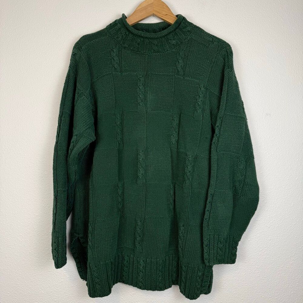 Vintage Oversized‎ Green Yarnworks Sweater Size Large
